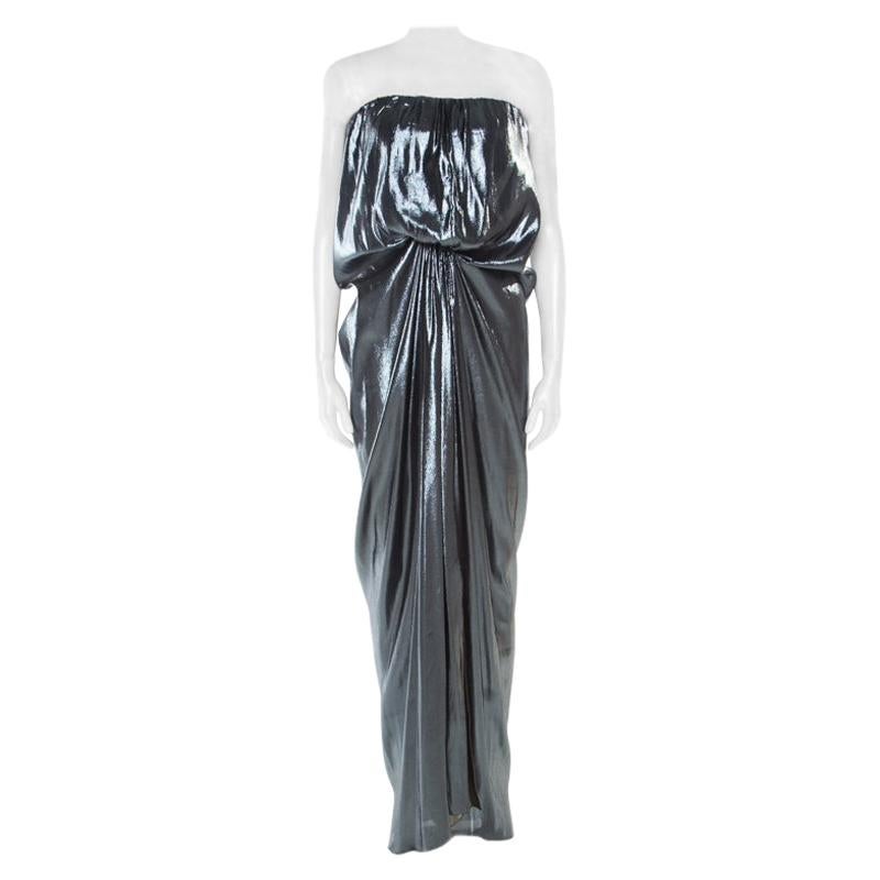 Draped Strapless Dress